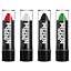 Blood Red, Wicked White, Midnight Black, Zombie Green