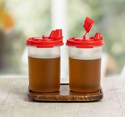 Tupperware Mini Magic Flow Oil Dispenser 440 ml Capacity - Set of 2pc