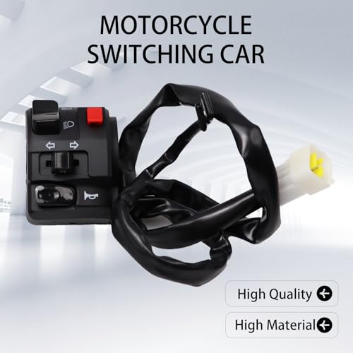 YananAC 1 Para 22mm Lenker Motorrad Schalter Lenkerschalter für Blinker Blinkerschalter Blinkerschalter Fernlicht Abblendlichtschalter Blinker für Ebike Blinkerschalte Traktor