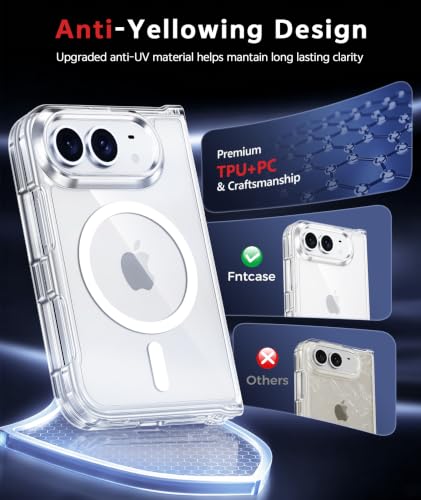 Image of FNTCASE for Phone Ultra Case Fold Clear Compatible with Magsafe