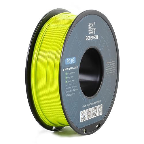 Geeetech PETG Filament 1.75mm, 1 KG (2.2lbs) Spool 3D Filament, High-Toughness, ±0.02mm...