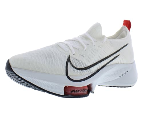 Image of Nike AIR Zoom Tempo Next% FK-White /Black-LT Crimson-Platinum TINT-CI9923-105-12UK