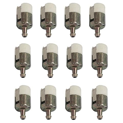 HIFROM (Pack of 12 Fuel Filter Replacement for Walbro 125-527 Echo 131-205-07320 Robin 3112 Shindaiwa T230 T231 Stihl FC75 FS85 String Trimmer/Edger/Backpack Blower Cover
