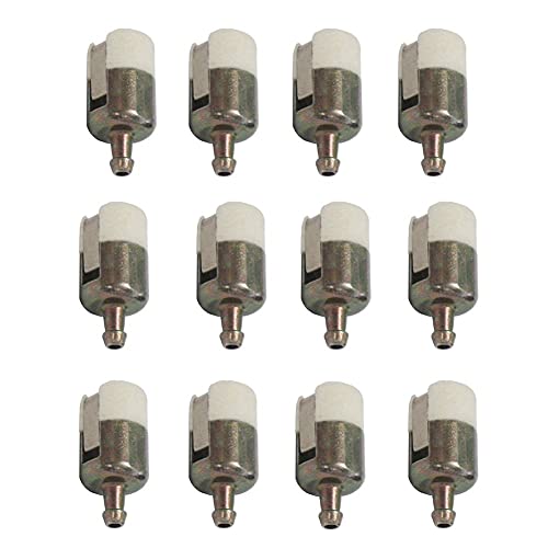 HIFROM (Pack of 12 Fuel Filter Replacement for Walbro 125-527 Echo 131-205-07320 Robin 3112 Shindaiwa T230 T231 Stihl FC75 FS85 String Trimmer/Edger/Backpack Blower