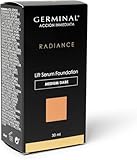 GERMINAL – Base de Maquillaje Radiance Lift Serum Moisture Foundation Medium Dark, Acción Inmediata Tratamiento Efecto Lifting, Hidratante, Luminoso, 30 ml