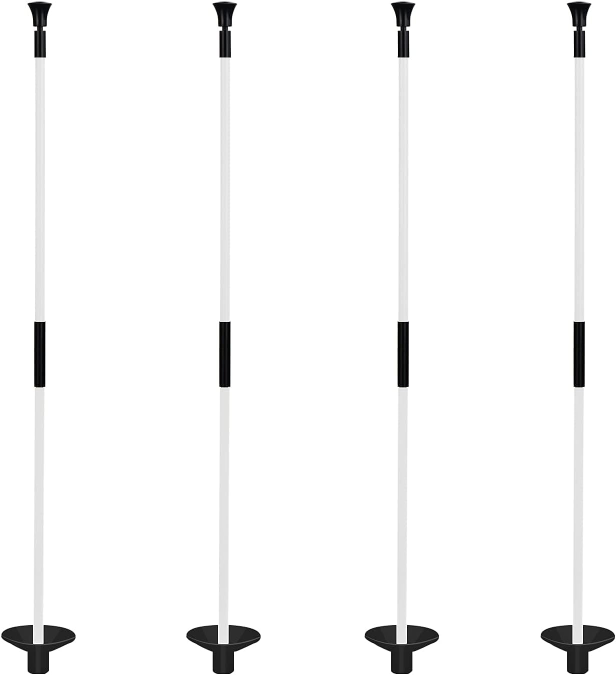 KINGTOP Golf Flagstick Mini, Practice Putting Green Flag Stick for Yard, Pole | Pin | Flagpole, Portable 2-Section Design, 3 Foot, 4-Pack