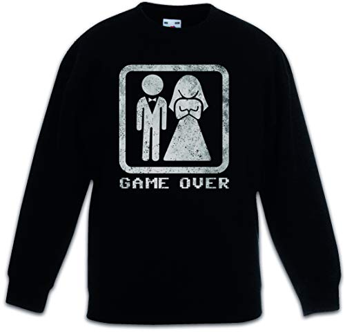 Sweat-shirt Game Over enfants pull noir confortable pour fille et garçon