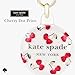 kate spade new york AirTag Holder with Gold Ring Clip - Protective Case for Apple AirTag - Cherry Dot