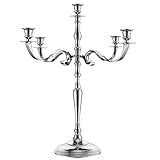 【 Dekorations-Must-Have 】 Ob als festliche Deko zu Weihnachten, an Hochzeiten oder bei einem romantischen Dinner zu zweit und zu allen anderen besonderen Anlässen ist dieser Leuchter bestens geeignet. Vor allem jetzt zur dunklen Jahreszeit schaffen Sie mit diesem exklusiven Kerzenständer eine gemütlich, beleuchtete Atmosphäre.