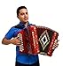 Rossetti 3112 FBbEb FA 31 Treble 12 Bass Button Accordion Red