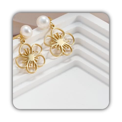 Boucles d'oreilles Flora en aubépine au design artisanal délicat
