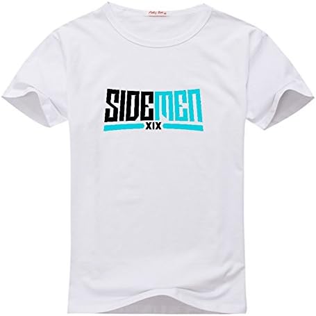 Sidemen Men's Custom Print Classic Cotton T-Shirt X-Large White