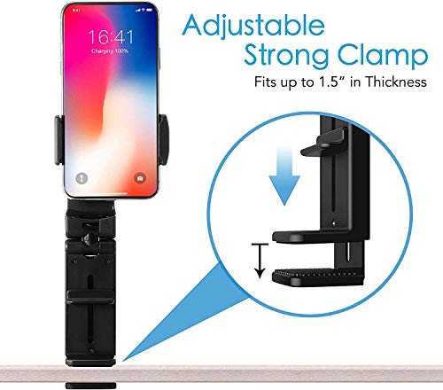 Unitron World Airplane Cell Phone Stand Flight Mount Foldable Portable Phone Holder Desk Bed Compatible With Iphone 14 Pro Max Airplane Travel Essentials Gadgets Accessories Flying Office Women Men #TOP1