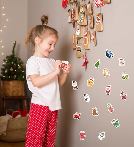 Stocking Stuffers for Kids, 100PCS Christmas Stickers, Xmas Games Crafts - image 5