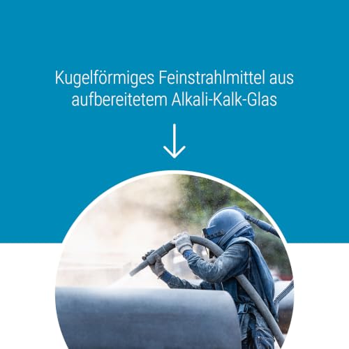 Foto von Schicker Mineral Glasperlen Strahlmittel 150-250 µm 25 kg