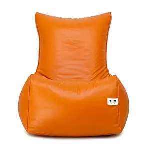 TUD Chair Style Bean Bag XXXL Bean Bag Filled (with Beans) Colour - Orange, Standard (TUDCHXXXLF_OR)