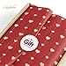 Nicrolandee 24 Sheets Valentine's Day Wrapping Tissue Paper, Pink Red Gift Wrap Paper with Foil Gold Heart Dots for Birthday, Mother's Day, Father's Day, Wedding Gift Packing, 15 x 20 Inch