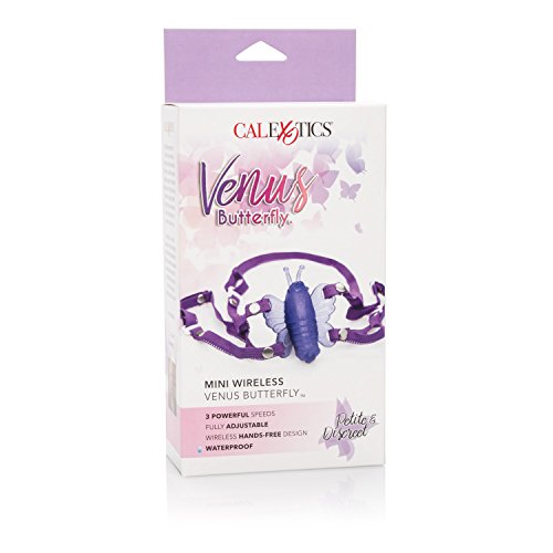 Calexotics Micro Wireless Venus Butterfly Vibrator –Hands Free Strap On Personal Massager – Adult Fun Sex Toys For Couples - Purple #TOP2