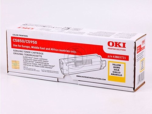 Toner yellow OKI MC 560 N original cartouche laser jaune 43865721 - 3