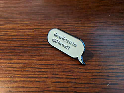 Do You Listen To Girl in Red Code Lesbian Speech Bubble Soft Enamel Pin3