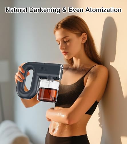 Image of Spray Tan Machine, Strong Spray Level Even Atomization- Adjustable 3 Different Strength Spray Levels - Portable & Rechargeable Cordless Spray Tan Gun for Self Tanning Travel Beach Salon Home Use Grey