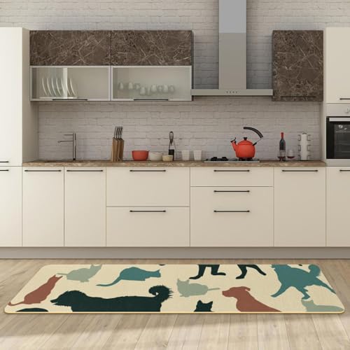 Tapis de cuisine lavable animaux pour protéger le sol de la buanderie - 3