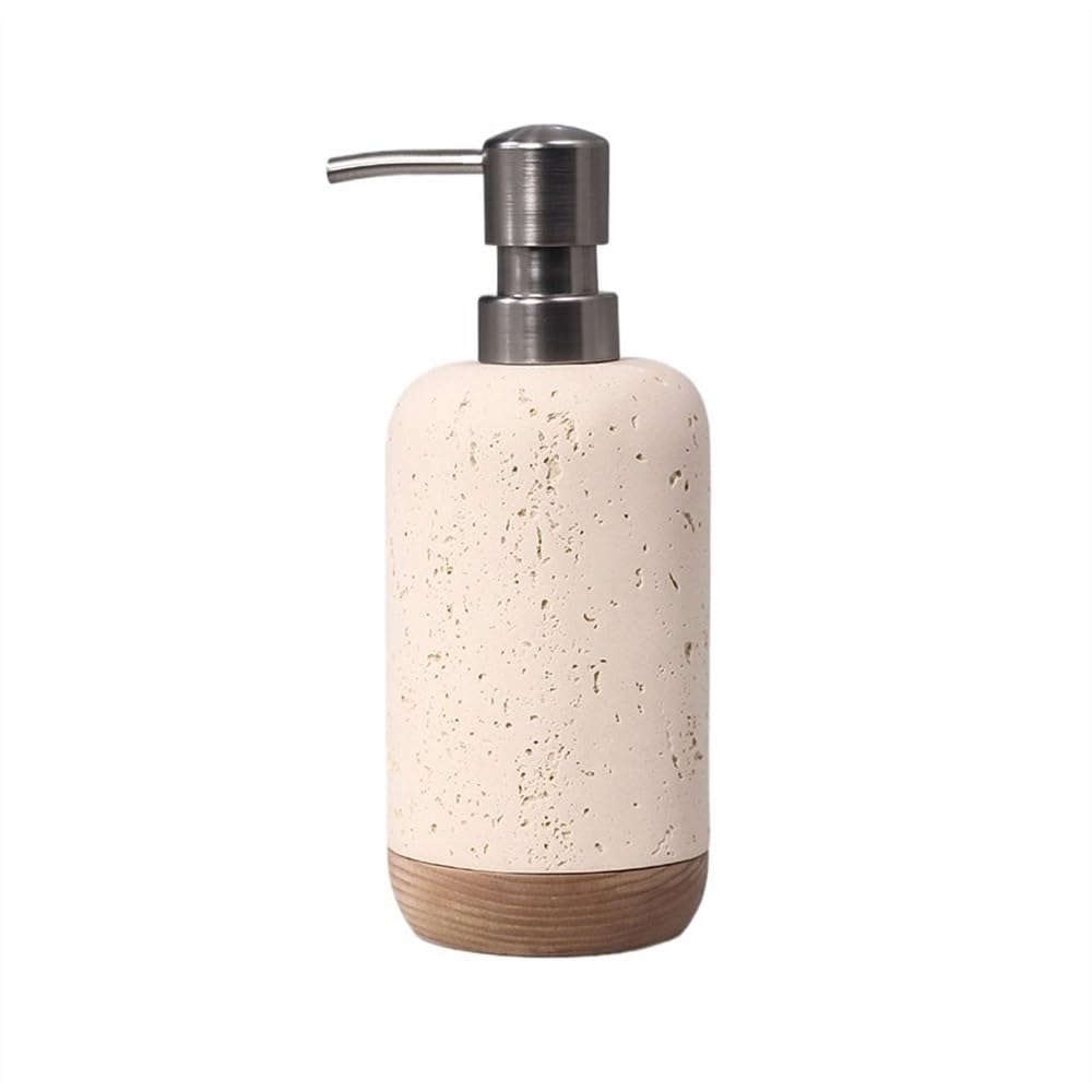 Soap Bottle Light Luxury Soap Dispenser High-grade Lotion Press Bottle Empty Hotel Shampoo Shower Gel Dispensing Kitchen Decor(Yellow)