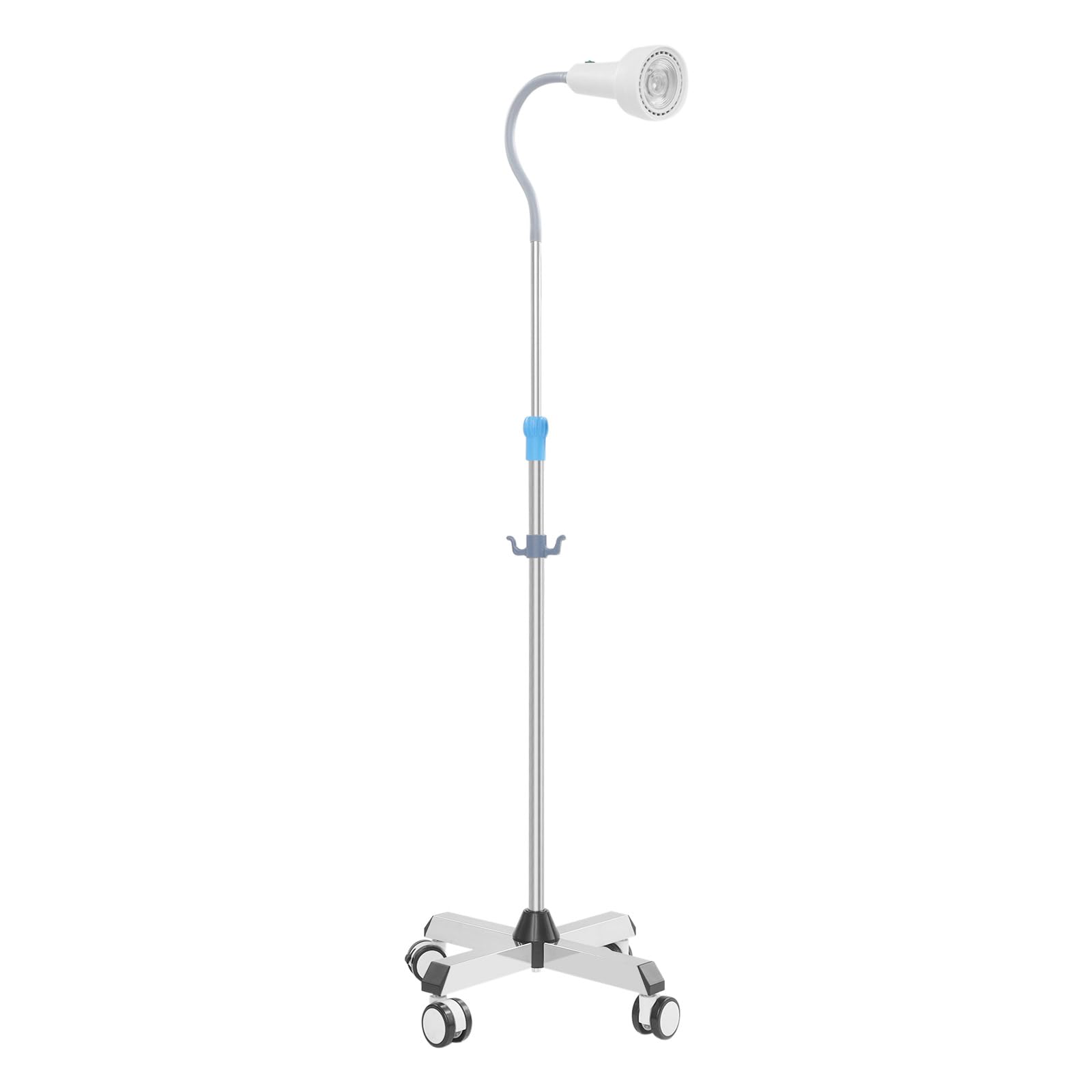 30W LED Untersuchungsleuchte mit Mobilem Ständer, Höhen- & Winkelverstellbare Chirurgische Lampe (6000-6500K), Flexible OP-Leuchte für Tierarzt & Klinik
