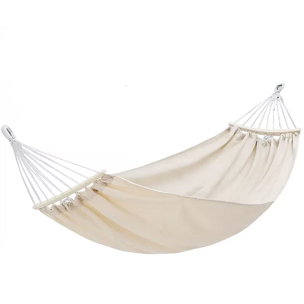 Hamac extérieur de voyage blanc compact avec système de toile tendue stable