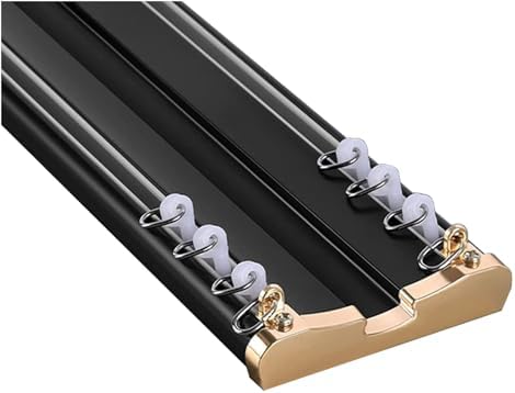 Heavy-Duty Curtain Track Set, Aluminum Alloy Ceiling-Mounted Double Track, Suitable for Living Rooms, bathrooms, bedrooms, and Room dividers.
