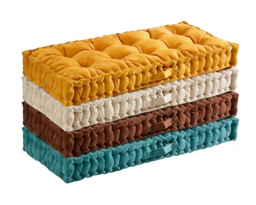 LUXUCURE Custom Window Seat & Bench Cushion Large Floor Cush