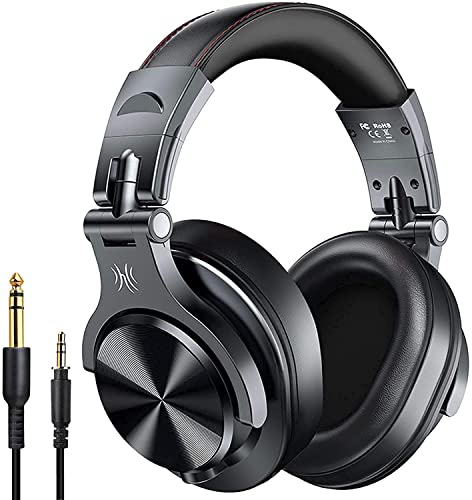 Oneodio A70 Bluetooth Over Ear Headphones, Studio Headphones With Shareport, Wired And Wireless Professional Monitor Recording Headphones With Additional 6.3Mm 9.8Ft Cable And 3.5Mm 3.9Ft Cable #TOP1