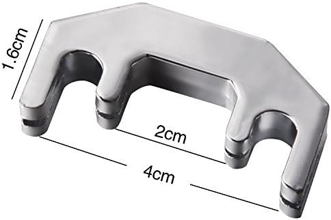Mudder Metal Violin Mute Practice Violin Silencer for 1/2, 3/4, 4/4 Violin, Silver