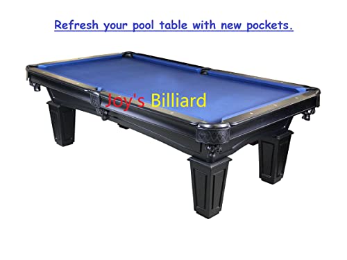 Joy's Billiard Pool Table Pockets, Leather Pool Table Pockets, Billiard Pockets, Made Of Real Leather, Diamond Pattern Shield, Black Color, Set Of 6 #TOP5