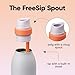 Owala FreeSip Twist Insulated Stainless Steel Water Bottle with Straw for Sports and Travel, BPA-Free, 24-oz, Confetti