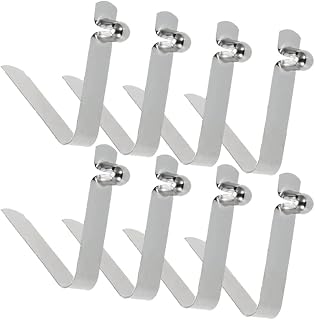 Stainless Kayak Paddle Spring Snaps, 9.5x6mm Pole Push Button Spring Clips Steel Solid Button Locking Tube Single Pin for Outdoor Camping Awning Tent Pole Replacement Accessories 8 Pack