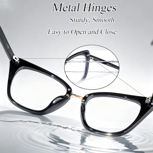 Image of Cat Eye Blue Light Blocking Glasses for Women Men, Anti-fatigue Anti UV Ray Computer Gaming Glasses