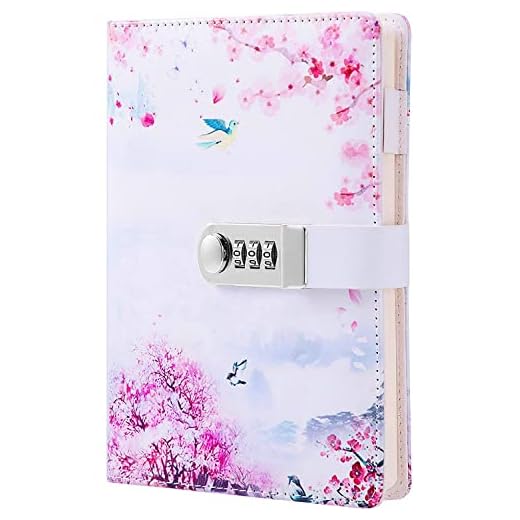 Journal with Combination Lock Faux Leather Writing Travel Diary Password A5 Notebook