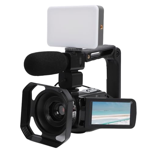 Acogedor 8K�r�f�I�J�����A64MP HD�J���R�[�_�[�A18�{�f�W�^���Y�[���A3�C���`�^�b�`�X�N���[���A6����Ԃ�␳�AWiFi�i�C�g�r�W�����A�����R���t��Vlog�B�e�p�A32GB SD�J�[�h�t��