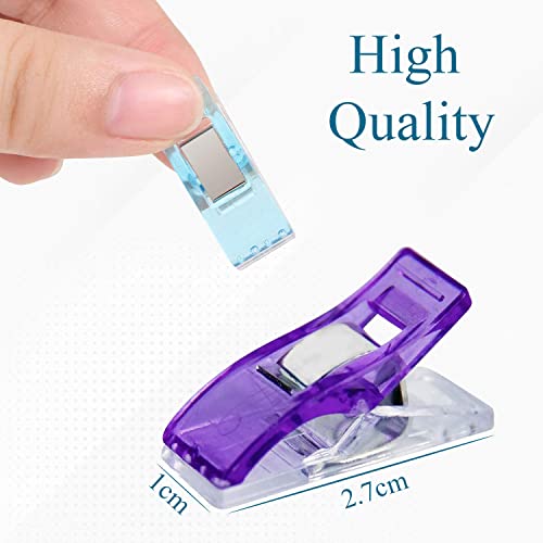 Miniatura 2 de Trimming Shop 50 Clips De Costura De Plástico Para Acolchar, Manualidades, Clips Multiusos, Para Confección, Para Costura, Adecuados Para Colgar