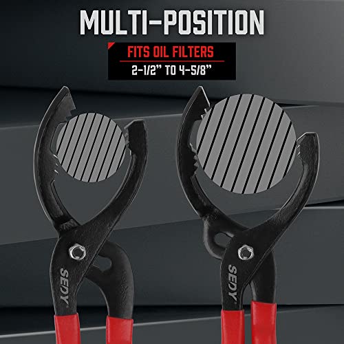 Premium 12" Adjustable Oil Filter Pliers, Universal Wrench Tool With Three-Speed Adjustment For Engine Filters, Conduit, Removal & Fittings - Versatile & Reliable For Mechanics & Diy Enthusiasts #TOP5