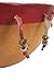 Africa Heartwood Project - African CALABASH Gita - Gourd Drum Bowl with Leather - Cowrie Shells - Artwork - 12'' Size