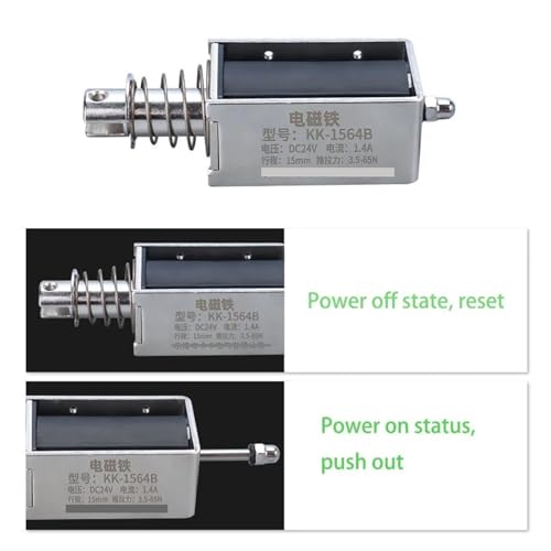 Électroaimant linéaire push-pull DC 12V 8mm 20N pour automatisme - 3
