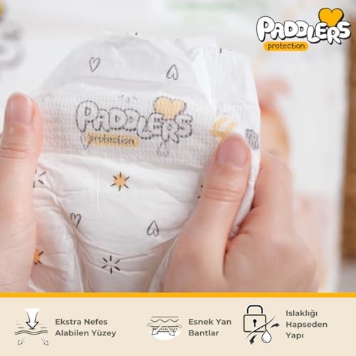 Paddlers Protection Bebek Bezi 2 Numara Mini (3-6 Kg) 60 Adet Jumbo Paket - Görsel 3