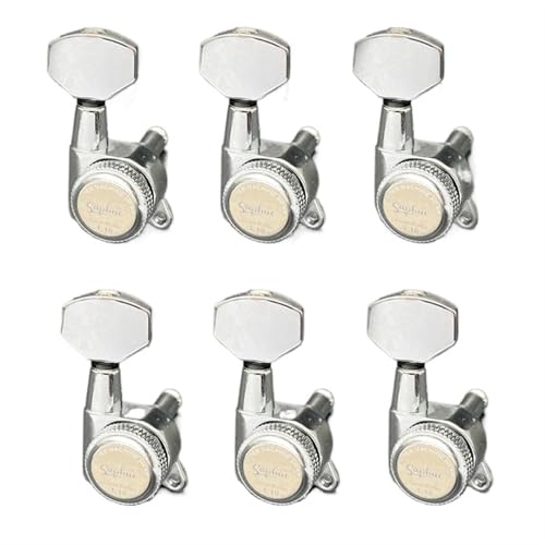 Clés de guitare autobloquantes 1:18 chrome 6R pour un accordage stable