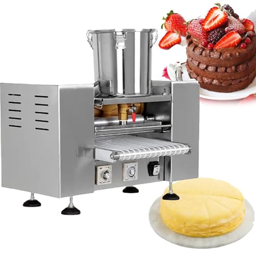 Crepera multifuncional totalmente automática para panaderías, restaurantes de té y cafeterías, 0.4-1.2 mm de grosor, produce 100-300 crepes por hora
