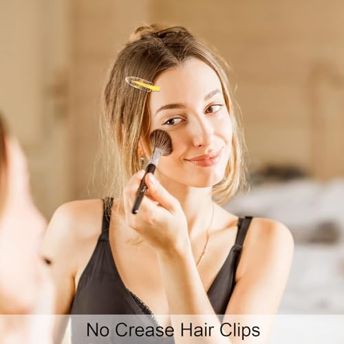 AMCAMI 12PCS Pinzas para el Cabello Sin Arrugas, Coloridas, que No se Doblan para Estilismo, Maquillaje y Regalos, Accesorios para Mujeres miniatura 3