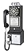 Crosley CR56-BK 1950's Payphone with Push Button Technology, Black