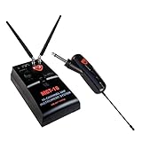 Nady MGT-16A Miniature wireless instrument system (guitars, basses & violin) –– Stompbox style receiver with 16 user selectable UHF frequencies – Angled transmitter fits all instruments