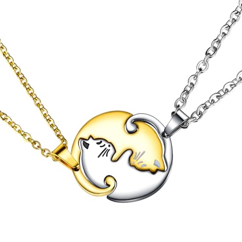 Collier Chat Noir Puzzle Match : Brisez la Monotonie avec ce Bijou Câlin d'Halloween